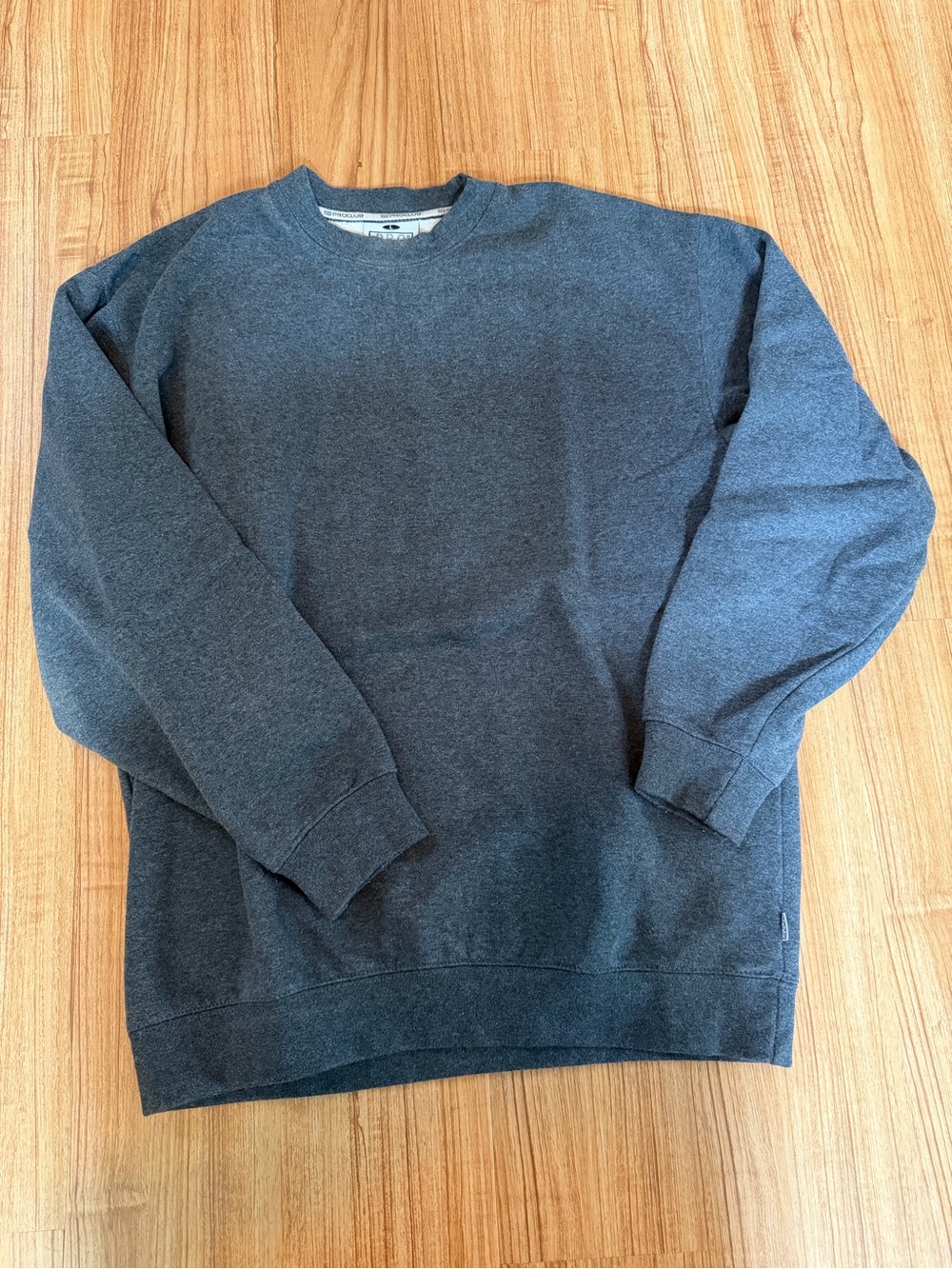 Pro club-Men's Crewneck Sweater - Charcoal Gray